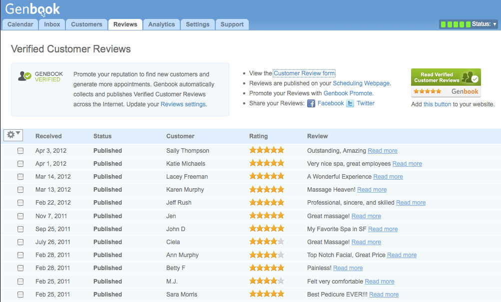 Genbook Verified Customer Reviews