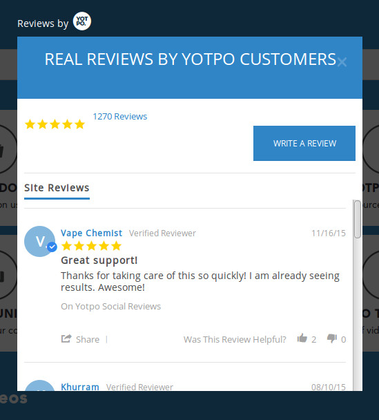 Yotpo Reviews Tab