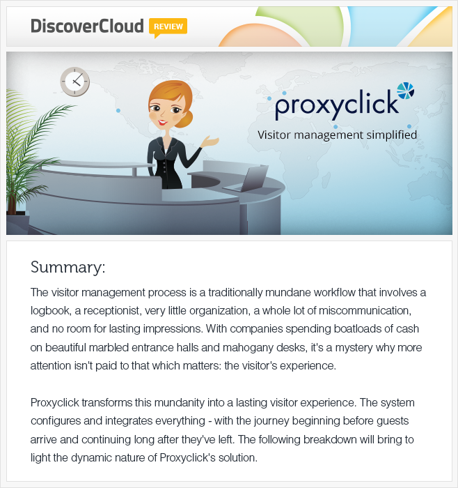 Review of proxyclick app by discovercloud.com